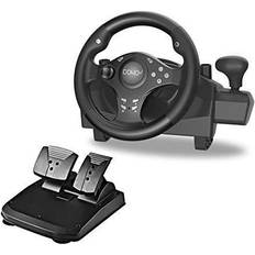 Wheels & Racing Controls Gaming Racing Wheel with Responsive Gear and Pedals 270 Degree Rotation Pro Sport Compatible with PC PS3 PS4 XBOX ONE XBOX360 NS SWITCH Android