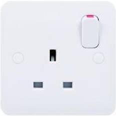 Schneider Electric Electrical Outlets Schneider Electric 13A Switched Plug Socket