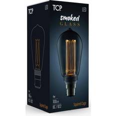 TCP Decorative LED 100L ST64 4W Smoked B22/BC Non Dimmable 2000 Kelvin