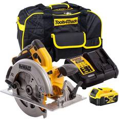 Dewalt 18v circular saw Dewalt DCS570P1 18V Brushless 184mm Circular Saw with 1 x 5.0Ah Battery & Charger in Bag:18V