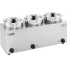 Royal Catering Tallerkenvarmere Royal Catering Varmegryde 3 x 2.75 liter 450 W RCBM-3/4R