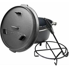 Steinzeug Sonstige Töpfe Klarstein Guernsey Premium Dutch Oven bbq Pot mit Klappe