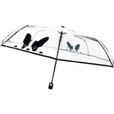 Umbrellas Smati Umbrella Chien Compact Transparent Dog Black