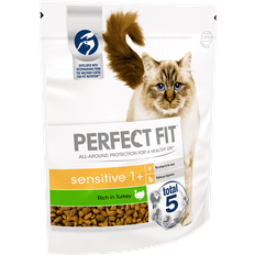 Perfect Fit Katter - Kattfoder - Torrfoder Husdjur Perfect Fit Adult 1+ Sensitive Complete Dry Cat Food Rich in Turkey 1.4kg