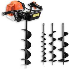 Trapani da giardino Fuxtec Trivella a scoppio Mototrivella a benzina coclea trivellatrice 62cc incl. attacchi da 100, 150, 200mm FUXTEC EB162