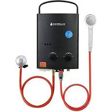 Boiler water Camplux Camplux Portable Gas Water Heater with Folding Handle, Tankless LP Gas Boiler, Use for Outdoor Shower Camping RV Trip Horse Bathing AY132B