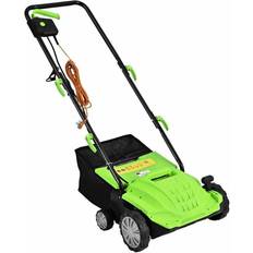 Garden Power Tools Costway 2 in 1 Electric Lawn Scarifier & Rake Garden 1500W Aerator w/ 40L Collection Box