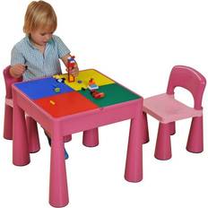 Liberty House Toys Kid's 5-in-1 Activity Table and 2 Chairs Set