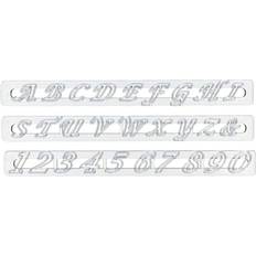 FMM Upper Case Script Alphabet & Number Tappit Udstikker