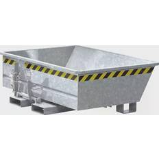 Sicherheit für Kinder Mini tilting skip, low overall height, capacity 0.25 mÂ³ zinc plated