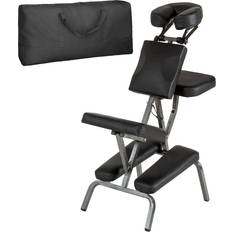 Fauteuils de massage tectake Chaise de Massage pliante Rembourrage épais Noir Sac de Transport