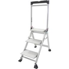 DIY Accessories 0.7m premium jumbo Folding Step Ladders 3 Tread Anti Slip Aluminium Safety Steps