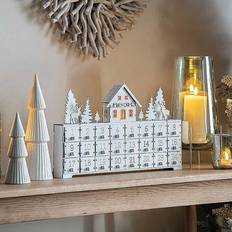 Advent Calendars Crossland Grove Festive Scene Light-Up Advent Calendar White
