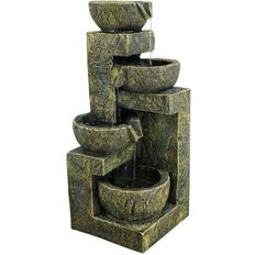 Geezy 4-Tier Garden Water Feature Fountain