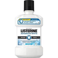 Listerine Advanced White Milder Taste Mouthwash, Alcohol Free, 1L Packing