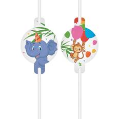 Straws Jungle Party 4-pack
