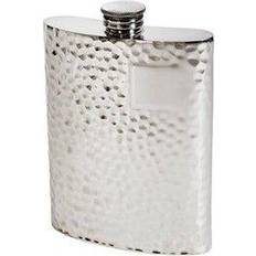 Wentworth Pewter 6oz Hammered Kidney Hip Flask - 4756H Hip Flask