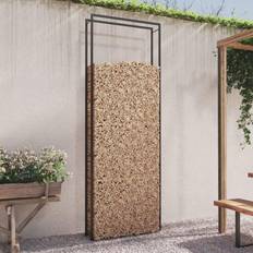 Firewood Baskets vidaXL Firewood Rack Matt Black 43.3 x 11 x 122.8 in