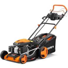 Petrol 196cc 'E-Start' self-propelled lawnmower cutting width Cortacésped de Gasolina