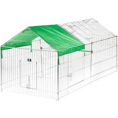 KCT Extra Large Apex Enclosed Roof Metal Pet Playpen Run for Dogs, Cats, Rabbits, Chickens More