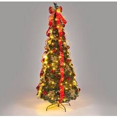 SnowTime Pre-Lit Pop Up Green Christmas Tree 182.9cm