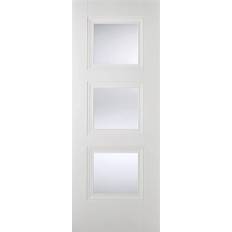 Clear Glass Interior Doors LPD Amsterdam AMSWHIGL33 Interior Door Clear Glass R, L (83.8x198.1cm)