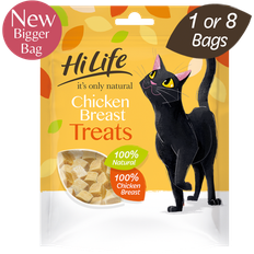 HiLife It's Only Natural Cat Treats Chicken Breast 30g