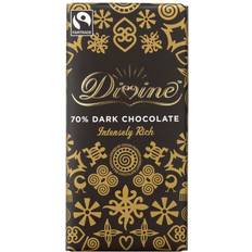 Organic Chocolates Divine Fairtrade Dark 70% Chocolate 90g