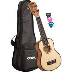 Ukulele väska Cascha Professionell sopran ukulele kit Ukulele väska 21 Inch Soprano