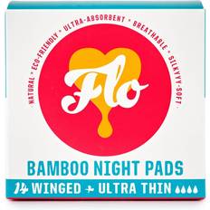 Organic Menstrual Pads Flo Bamboo Night Pad 14-pack