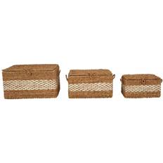 Premier Housewares Set of Three Seagrass Baskets with Basket