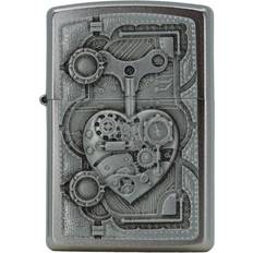 Zippo Lightere Zippo Lighter Steampunk Heart 3D