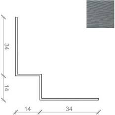 Hjørneprofil Indvendig hjørneprofil til facadebeklædning