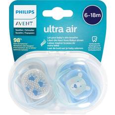 Philips Tétines Philips Avent Soother Ultra Air 6-18 m dummy Paw/Bear 2 pc