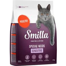 Smilla Adult Sensitive Kornfrit kattefoder Økonomipakke: 2 4kg