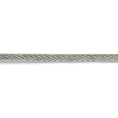 Habo stålwire Elforzinket/PVC 3x4 10m