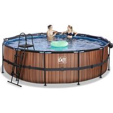 Exit Toys 488x122cm 12v sandfilter varmepumpe swimmingpool med låg