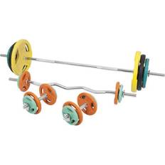 Gorilla Sports Skivstång Curlstång Hantlar Trigrip S -108kg