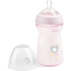 Chicco Sutteflasker Chicco CHICCO_NaturalFeeling Plastic bottle 330ml with silicone nipple fast flow 6m Pink