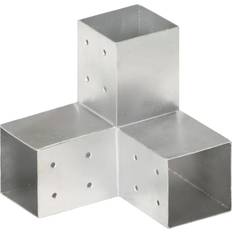 Form vinkel vidaXL Stolpebeslag Y-form 81 x 81 mm Galvaniseret Metal