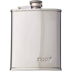 Leather Kitchen Accessories Zippo Unisex's Hip Flask, Polished Chrome, 6 oz Hip Flask
