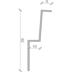 Startprofil BMC SCG Smartwood startprofil blank 9 x 30 x 2500 mm