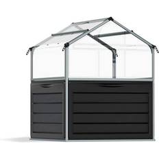 Canopia by Palram CANOPIA PALRAM Plant Inn 4 Gray/Clear Raised Bed Greenhouse Kit Aluminum Polycarbonate