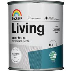 Lackfärg beckers living Beckers Lackfärg Living Halv-B Vit 0.75L