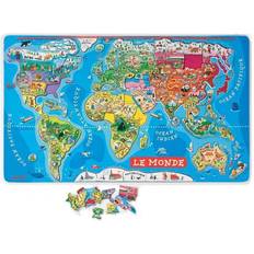 Puzzles Classiques Janod World Map 92 Pieces