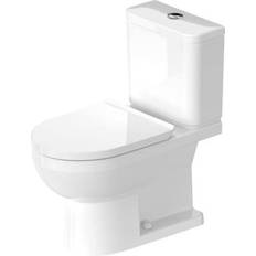 Duravit Water Toilets Duravit DuraStyle Basic D4060300 0.92/1.32 GPF Floor Mount Dual Flush Two Piece Elongated Toilet with Seat and Cover in