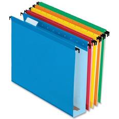 Office Supplies Extra-Capacity Hanging File Folders, 2" Expansion, Letter Colors, Box Of