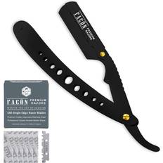 100 BLADES Facón Professional Classic Straight Edge Barber Razor Salon Quality Cut Throat Shavette