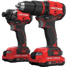 Drills & Screwdrivers Craftsman V20* Cordless Drill Combo Kit, 2 Tool (CMCK210C2)