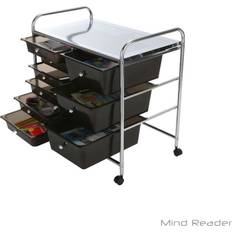 Letter Trays Mind Reader Storage Rolling Utility Cart